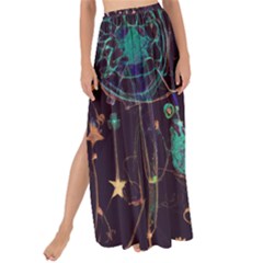 Bohemian  Stars, Moons, And Dreamcatchers Maxi Chiffon Tie-up Sarong