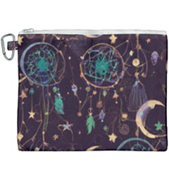 Bohemian  Stars, Moons, And Dreamcatchers Canvas Cosmetic Bag (xxxl)