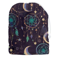 Bohemian  Stars, Moons, And Dreamcatchers Drawstring Pouch (3xl) by HWDesign