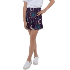 Bohemian  Stars, Moons, And Dreamcatchers Kids  Tennis Skirt