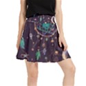 Bohemian  stars, moons, and dreamcatchers Waistband Skirt View1