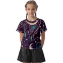 Bohemian  stars, moons, and dreamcatchers Kids  Front Cut Tee View1