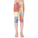 Art Abstract Rectangle Square Kids  Capri Leggings  View1