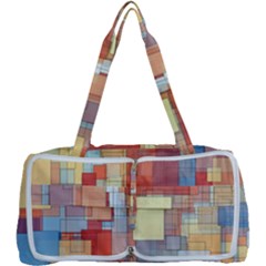 Art Abstract Rectangle Square Multi Function Bag by Ravend