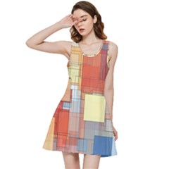 Art Abstract Rectangle Square Inside Out Racerback Dress by Ravend