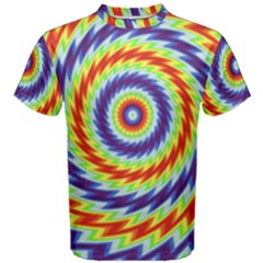 Mandala Kaleidoscope Background Men s Cotton Tee by Ravend