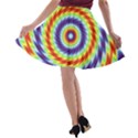 Mandala Kaleidoscope Background A-line Skater Skirt View2