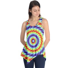 Mandala Kaleidoscope Background Sleeveless Tunic by Ravend