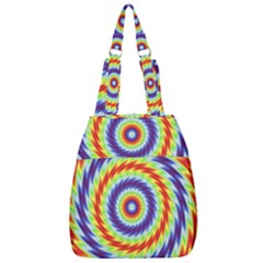 Mandala Kaleidoscope Background Center Zip Backpack by Ravend