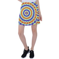 Mandala Kaleidoscope Background Tennis Skirt by Ravend