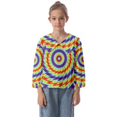 Mandala Kaleidoscope Background Kids  Sailor Shirt