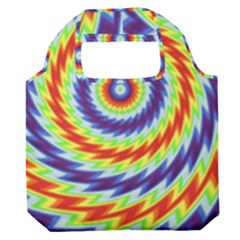 Mandala Kaleidoscope Background Premium Foldable Grocery Recycle Bag by Ravend