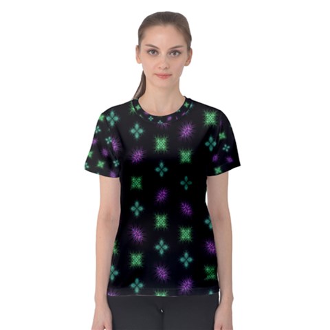 Pattern Background Bright Pattern Women s Sport Mesh Tee by Ravend