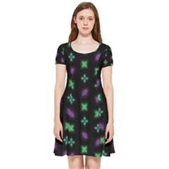 Pattern Background Bright Pattern Inside Out Cap Sleeve Dress by Ravend