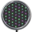 Pattern Background Bright Pattern Mini Round Pill Box View1