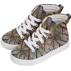 Church Ceiling Mural Architecture Kids  Hi-Top Skate Sneakers