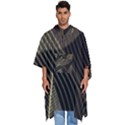 Leaves Nature Art Design Pattern Men s Hooded Rain Ponchos View1