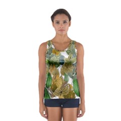 Sheet Autumn Color Drawing Sport Tank Top  by Ravend