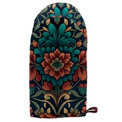 Flower Pattern Modern Floral Microwave Oven Glove by Ravend