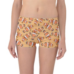 Fish Clownfish Orange Background Boyleg Bikini Bottoms by Ravend