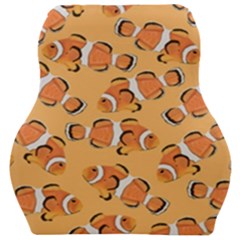 Fish Clownfish Orange Background Car Seat Velour Cushion  by Ravend