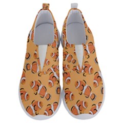 Fish Clownfish Orange Background No Lace Lightweight Shoes by Ravend