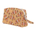 Fish Clownfish Orange Background Wristlet Pouch Bag (Medium) View2