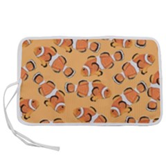 Fish Clownfish Orange Background Pen Storage Case (m) by Ravend