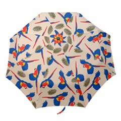 Bird Animals Parrot Pattern Folding Umbrellas by Ravend