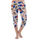 Bird Animals Parrot Pattern Capri Yoga Leggings View1