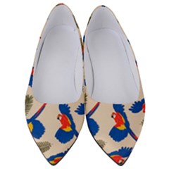 Bird Animals Parrot Pattern Women s Low Heels