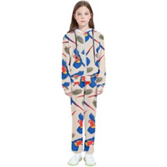 Bird Animals Parrot Pattern Kids  Tracksuit by Ravend