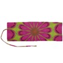 Floral Art Design Pattern Roll Up Canvas Pencil Holder (M) View1