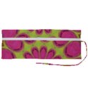 Floral Art Design Pattern Roll Up Canvas Pencil Holder (M) View2