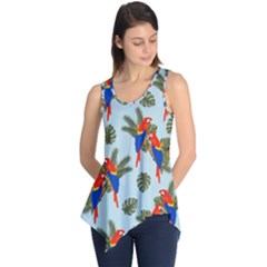 Birds Animals Nature Background Sleeveless Tunic by Ravend