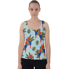 Birds Animals Nature Background Velvet Tank Top