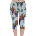 Birds Animals Nature Background Velvet Capri Leggings  View1