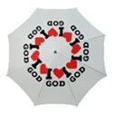 I love god Golf Umbrellas View1