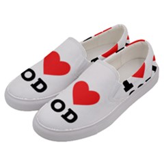 I Love God Men s Canvas Slip Ons by ilovewhateva