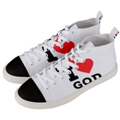 I Love God Men s Mid-top Canvas Sneakers by ilovewhateva