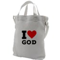 I love god Canvas Messenger Bag View1