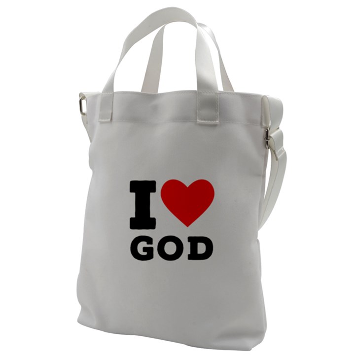 I love god Canvas Messenger Bag