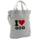 I love god Canvas Messenger Bag View2