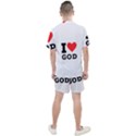 I love god Men s Mesh Tee and Shorts Set View2