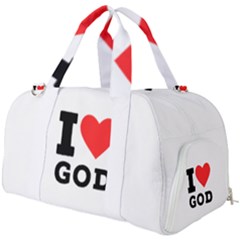 I Love God Burner Gym Duffel Bag by ilovewhateva