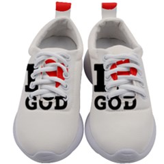 I Love God Kids Athletic Shoes by ilovewhateva