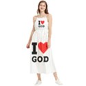 I love god Boho Sleeveless Summer Dress View1