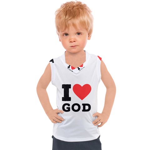 I Love God Kids  Sport Tank Top by ilovewhateva