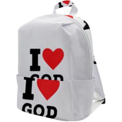 I Love God Zip Up Backpack by ilovewhateva