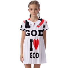 I Love God Kids  Asymmetric Collar Dress by ilovewhateva